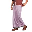 PRAKASAM COTTON Velcro Pocket Dhoti | Thalapathi Border Readymade Cotton Kerala Mundu for Men