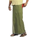 PRAKASAM COTTON Velcro Pocket Dhoti | Thalapathi Border Readymade Cotton Kerala Mundu for Men