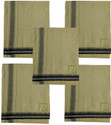Prakasam Cotton Mens Thalapathi Border Beige Colour Single (1.28X2.00 mtrs) Solid Men Dhoti
