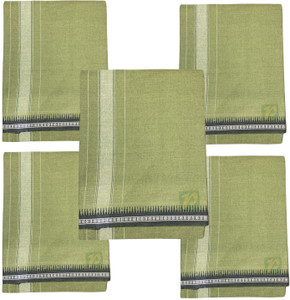 prakasam cotton mens thalapathi border mint green colour single 128x200 mtrs solid men dhoti