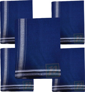 prakasam cotton mens thalapathi border navy colour single 128x200 mtrs solid men dhoti