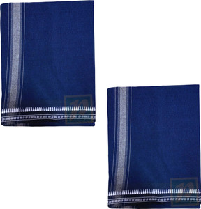 prakasam cotton mens thalapathi border navy colour single 128x200 mtrs solid men dhoti