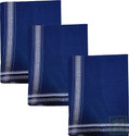 Prakasam Cotton Mens Thalapathi Border Navy Colour Single (1.28X2.00 mtrs) Solid Men Dhoti