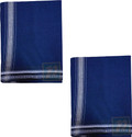 Prakasam Cotton Mens Thalapathi Border Navy Colour Single (1.28X2.00 mtrs) Solid Men Dhoti