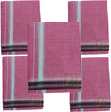 Prakasam Cotton Mens Thalapathi Border Pink Colour Single (1.28X2.00 mtrs) Solid Men Dhoti
