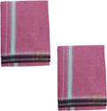Prakasam Cotton Mens Thalapathi Border Pink Colour Single (1.28X2.00 mtrs) Solid Men Dhoti
