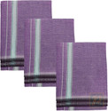Prakasam Cotton Mens Thalapathi Border Purple Colour Single (1.28X2.00 mtrs) Solid Men Dhoti