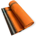 Prakasam Cotton Premium Quality Kerala Style Orange Thalapathi Single (1.28x2.00mtrs) Mens Solid Men Dhoti