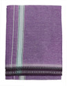Prakasam Cotton Premium quality Mens Kerala Style Purple Colour Thalapathi Border Single (1.28X2.00 mtrs) -Dhoti-kerala Single mundu Men Dhoti