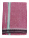 Prakasam Cotton Premium quality Mens Kerala Style Pink Colour Thalapathi Border Single (1.28X2.00 mtrs) -Dhoti-kerala Single mundu Men Dhoti