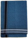 Prakasam Cotton Premium quality Mens Kerala Style Blue Colour Thalapathi Border Single (1.28X2.00 mtrs) -Dhoti-kerala Single mundu Men Dhoti