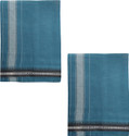 Prakasam Cotton Premium quality Peacock green Thalapathi Border Single (1.28X2.00 mtrs) Mens Solid Men Dhoti
