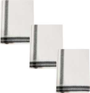 prakasam cotton premium quality white thalapathi border single 128x200 mtrs mens solid men dhoti