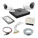 Prama 1MP Full CCTV Camera kit for Home and Office use with 5 Year Warranty (1MP2B4CH1TBHD)