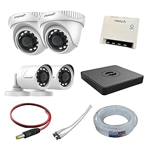 prama wired 1mp full cctv camera kit for home and office use with 5 year warranty 1mp2d2b4chdvr