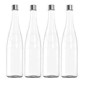 PRAMUKH FASHION Glass Water Bottle with Plastic