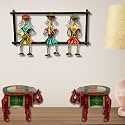 pranjals house 3 musician Doll Wall Decor Frame|Wall Hangings for Living Room/bedroom/Hall/Restro|Home Decoration (16 x 9.5 x2.5 Inch)