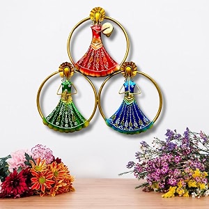 pranjals house beautiful vintage 3 musician metal wall art frame wall hangings for home decoration wall sculpture for living room wall hanging decorative items for bedroom size 24in
