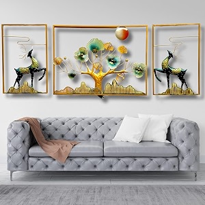 pranjals house ginkgo tree leaves with led metal wall decorwall sculpturewall hanging home decoration perfect for living roomhotelrestaurantbedroomdrawing room 01