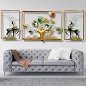 pranjals house Ginkgo Tree Leaves With LED Metal Wall Decor/Wall Sculpture/Wall Hanging Home Decoration Perfect for Living Room/Hotel/Restaurant/Bedroom/Drawing Room 01