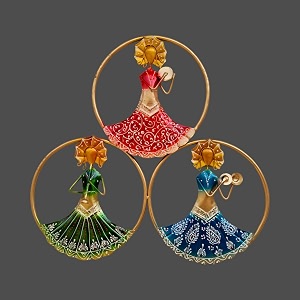 pranjals house metal aesthetic wall art sculpture hanging for living roombedroomhomeoffice decoration multi 3 musician doll