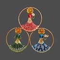 pranjals house Metal Aesthetic Wall Art Sculpture Hanging For Living Room/Bedroom/Home/Office Decoration (Multi: 3 Musician Doll)