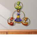 pranjals house Vintage 5 Musician Doll Metal Wall Art Frame, Wall Hangings for Home Decoration, Wall Sculpture for Living Room, Bedroom (Size: 40X15IN)