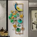 pranjals house Wall Art Peacock Metal Frame with LED, Wall Sculpture for Living Room, Bedroom, Drawing Room, Office Wall Hanging for Home Decorative (Size 40x20 Inch)