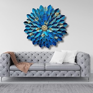 pranjals house metal wall art for living room - 3d modern hanging decorations for home - aesthetic room decor d153