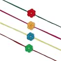 Prapti Handicrafts Handmade Designer Crochet Eco-Friendly Rakhi For Brothers,Sisters,kids Combo Pack