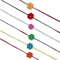 Prapti Handicrafts Handmade Designer Crochet Eco-Friendly Rakhi For Brothers,Sisters,kids Combo Pack