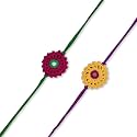 Prapti Handicrafts Handmade Designer Crochet Eco-Friendly Rakhi For Brothers,Sisters,kids Combo Pack