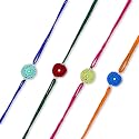 Prapti Handicrafts Handmade Designer Crochet Eco-Friendly Rakhi For Brothers,Sisters,kids Combo Pack