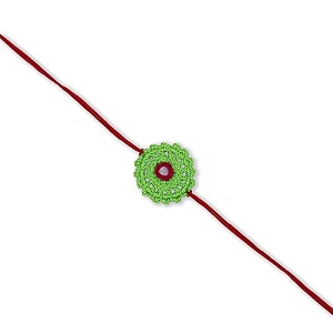 prapti handicrafts handmade designer crochet eco-friendly rakhi for brotherssisterskids combo pack