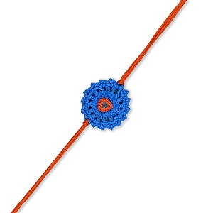 prapti handicrafts handmade designer crochet eco-friendly rakhi for brotherssisterskids combo pack