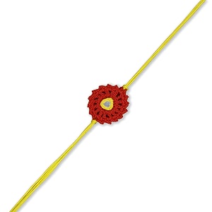 prapti handicrafts handmade designer crochet eco-friendly rakhi for brotherssisterskids combo pack