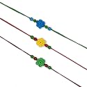 Prapti Handicrafts Handmade Designer Crochet Eco-Friendly Rakhi For Brothers,Sisters,kids Combo Pack