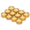 Prapti Handicrafts Handmade Tealight Candle Holders for Diwali Decoration,Home Decor Gifts Items/Diya for Home Office Pooja,Durga Puja Gift Sets (Golden Candle Holder, Pack of 15)