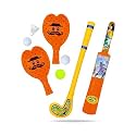 Superb Combo Plastic BAT-Ball Racket & Hockey for Kids Indoor Outdoor Toys Age 2 Year Plus