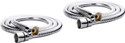 PRARAMBH Stainless Steel 1 meter Shower Tube Pipe Hose For Toilet Bidet Faucet Stem (Screw On)