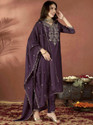 Prasha Fashion Embroidered Kurta TrouserPant Dupatta