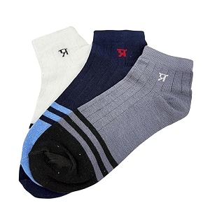 prasthan cotton ankle socks for men  cotton sports socks for men  soft ankle length sock with breathable mesh amp arch support  multicolor sock for home office sports running amp daily use