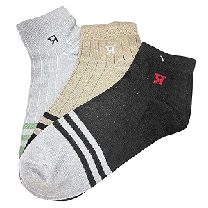 prasthan cotton ankle socks for men  cotton sports socks for men  soft ankle length sock with breathable mesh amp arch support  multicolor sock for home office sports running amp daily use