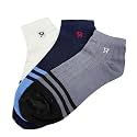 PRASTHAN Cotton Ankle Socks for Men | Cotton Sports Socks for Men | Soft Ankle Length Sock with Breathable Mesh &amp; Arch Support | Multicolor Sock for Home, Office, Sports, Running &amp; Daily Use.