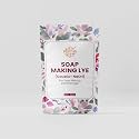 Pratha LYE SODIUM HYDROXIDE (NaOH) WHITE FLAKES BIS : 9831 Caustic soda for soap making, Lye for soap making Make You Own Safe Natural Handmade Cold & Hot Processed Soaps 400gm