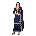 Pratham Blue Kurta Set for Women Silk
