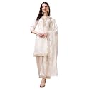 Pratham Blue Kurta Set for Women Silk