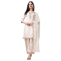 Pratham Blue Kurta Set for Women Silk