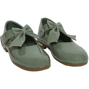 casual leather girl39s bellie fashinable flat ballet for baby girl39s green 12_months