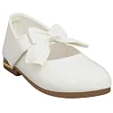 Casual Leather Girl's Bellie, Fashinable Flat Ballet for Baby Girl's (White, 12_Months)